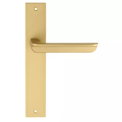 Дверная ручка на планке Extreza "FOSSA" 136 PL13 матовая латунь F02