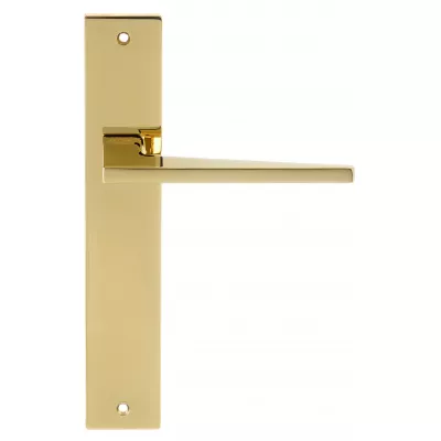 Дверная ручка на планке Extreza Hi-Tech "AZIMUT" 102 PL13 полированная латунь PVD F06