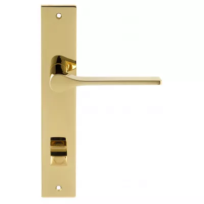 Дверная ручка на планке Extreza Hi-Tech "LONDA" (Лонда) 131 PL13-WC-96 полированная латунь PVD F06