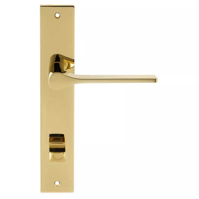 Дверная ручка на планке Extreza Hi-Tech "LONDA" (Лонда) 131 PL13-WC-96 полированная латунь PVD F06