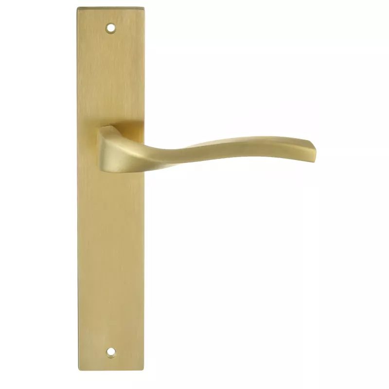 Дверная ручка на планке Extreza PERLA-PL13-F08 (PERLA 114) матовая латунь PVD