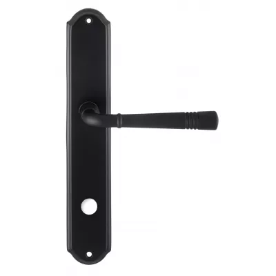 Дверная ручка Extreza "GUSTO" 334 на планке PL01 черный F22 сантехническая завертка WC