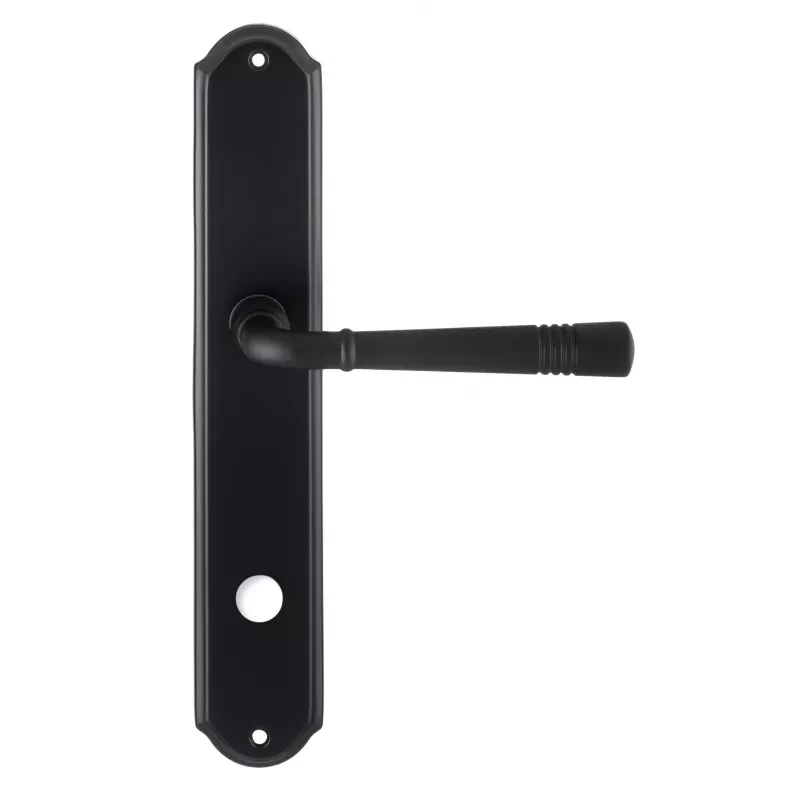 Дверная ручка Extreza "GUSTO" 334 на планке PL01 черный F22 сантехническая завертка WC