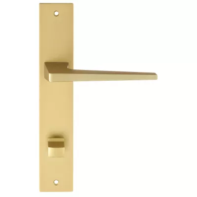 Дверная ручка на планке Extreza Hi-Tech "ALIOT" 129 PL13-WC-96 матовая латунь F02