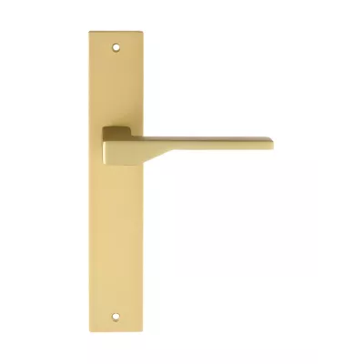 Дверная ручка на планке Extreza Hi-Tech "ADONA" 122 PL13 матовая латунь F02