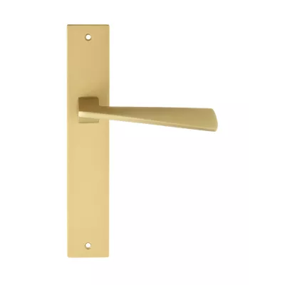 Дверная ручка на планке Extreza Hi-Tech "DIA" 118 PL13 матовая латунь F02