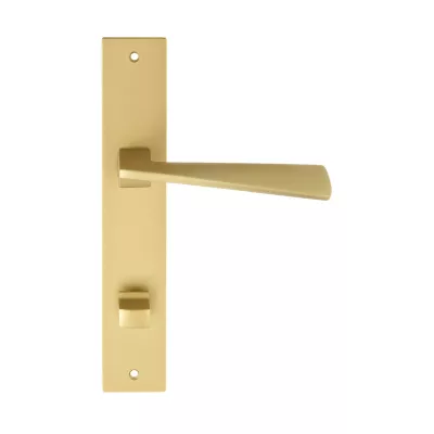 Дверная ручка на планке Extreza Hi-Tech "DIA" 118 PL13-WC-96 матовая латунь F02