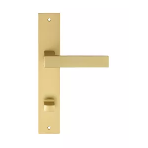 Дверная ручка на планке Extreza ENZO-PL13-WC96-F02 (ENZO 117) матовая латунь