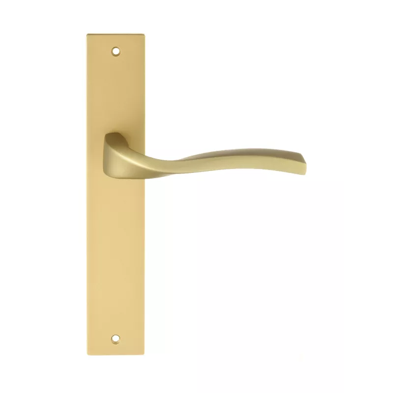 Дверная ручка на планке Extreza PERLA-PL13-F02 (PERLA 114) матовая латунь