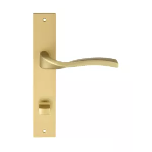 Дверная ручка на планке Extreza PERLA-PL13-WC-96-F02 (PERLA 114) матовая латунь