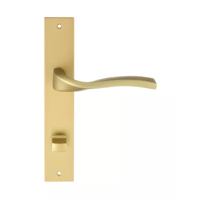 Дверная ручка на планке Extreza PERLA-PL13-WC-96-F02 (PERLA 114) матовая латунь