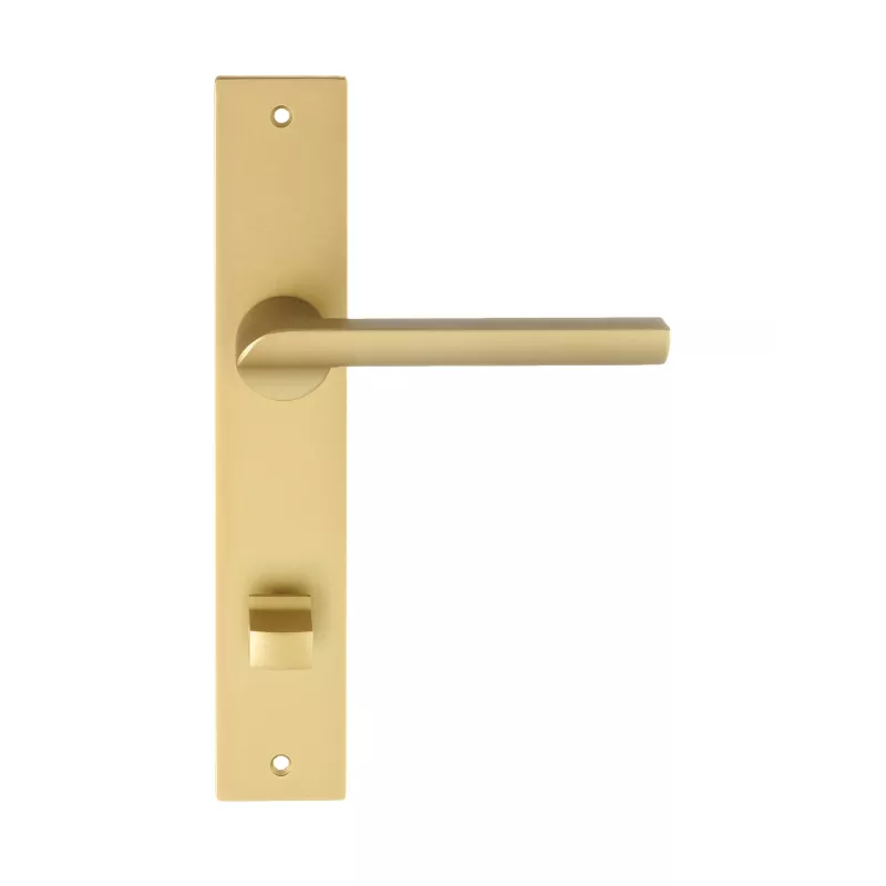 Дверная ручка на планке Extreza Hi-Tech "SANTA" 128 PL13-WC-96 матовая латунь F02