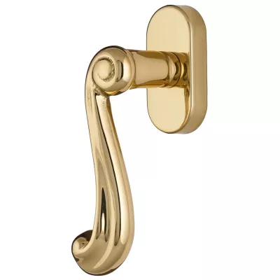 Ручка оконная Extreza "BERTA" (Берта) 312 HW полированная латунь F01