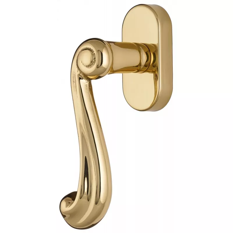 Ручка оконная Extreza "BERTA" (Берта) 312 HW полированная латунь F01