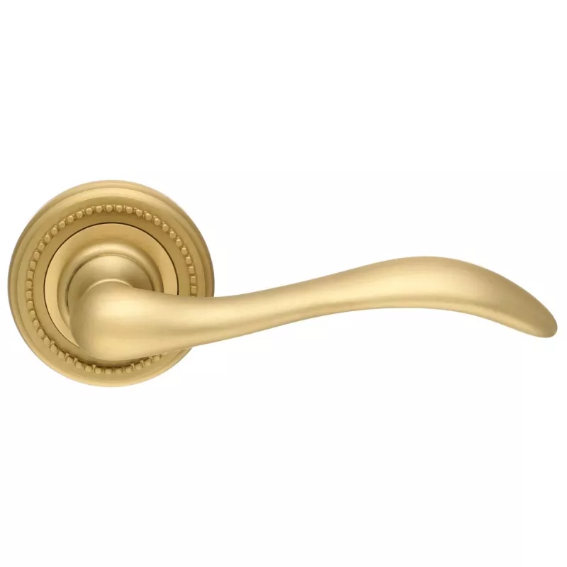 Дверная ручка Extreza Classic "AGATA" 310 круглая розетка R03 матовая латунь F02