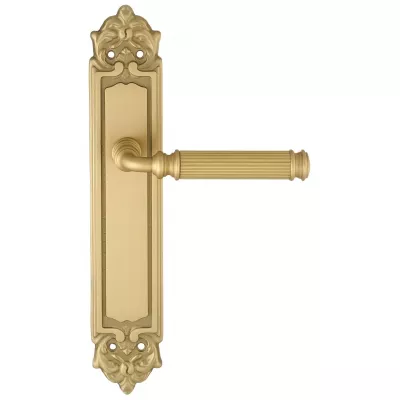 Дверная ручка на планке Extreza BENITO-PL02-F02 (BENITO 307) матовая латунь