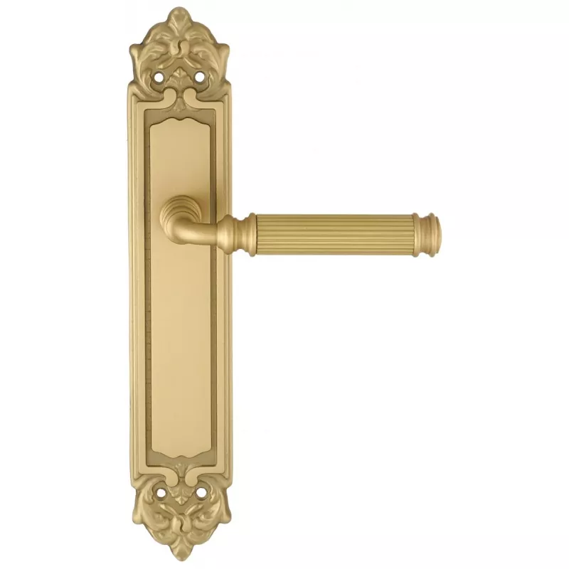 Дверная ручка на планке Extreza BENITO-PL02-F02 (BENITO 307) матовая латунь