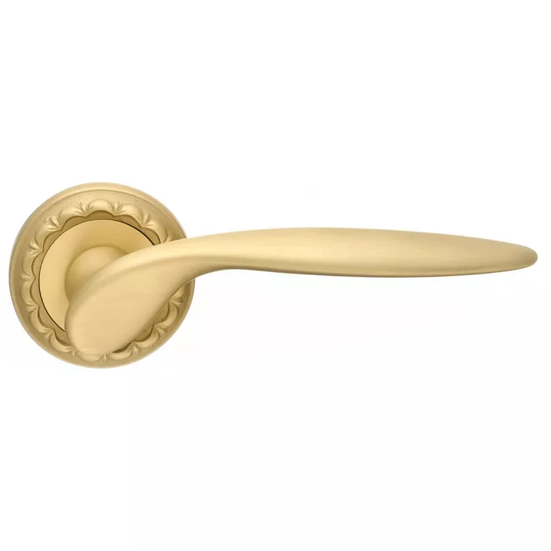 Дверная ручка Extreza "CALIPSO" (Калипсо) 311 на розетке R02 матовая латунь F02