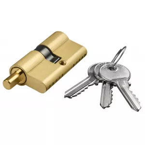 Цилиндровый механизма Extreza AS-70С ключ-шток 30x10x30 (35/35) матовая латунь F02