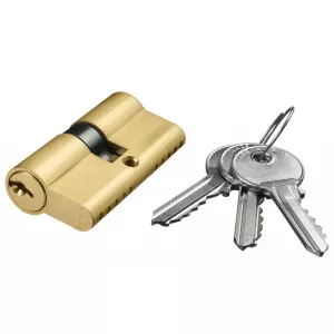 Цилиндровый механизм Extreza AS-60 ключ-ключ матовая латунь F02