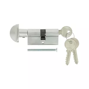 Цилиндровый механизм Extreza AS-60С ключ-вертушка (KNOB-1) 25x10x25 (30/30) матовый хром F05