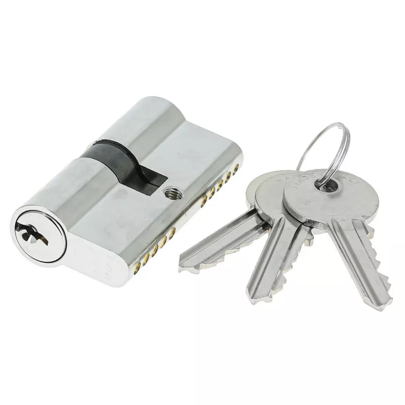 Цилиндровый механизм Extreza AS-60 ключ-ключ полированный хром F04