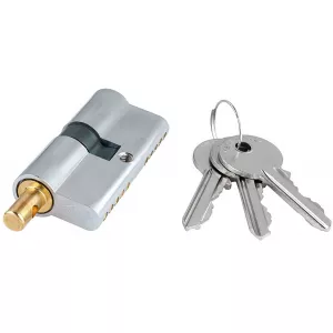 Цилиндровый механизм Extreza AS-60С ключ-шток 25x10x25 (30/30) матовый хром F05