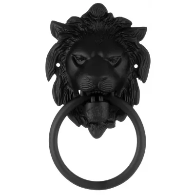 Стучалка для двери декоративная Extreza "Leo" черный матовый F22