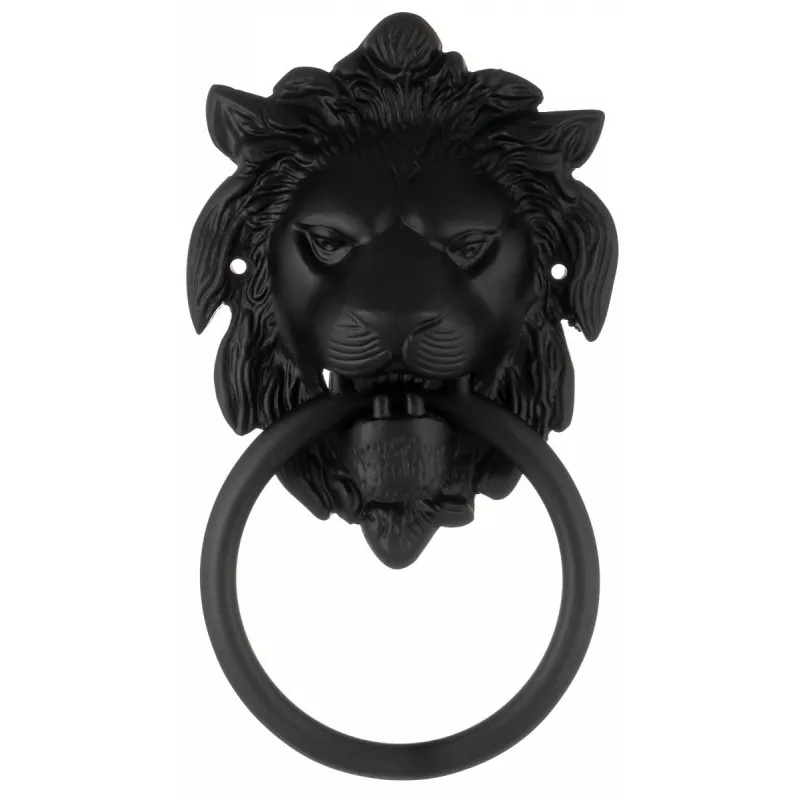 Стучалка для двери декоративная Extreza "Leo" черный матовый F22