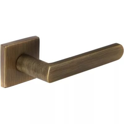 Дверная ручка Extreza Hi-Tech "AQUA" 113 квадратная розетка R11 (7 мм) матовая бронза F03