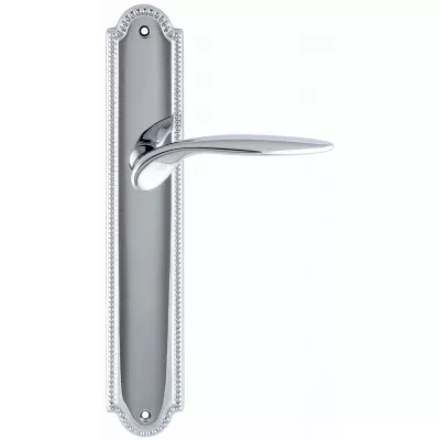 Дверная ручка Extreza "CALIPSO" (Калипсо) 311 на планке PL03 полированный хром F04 PASS без доп. запирания