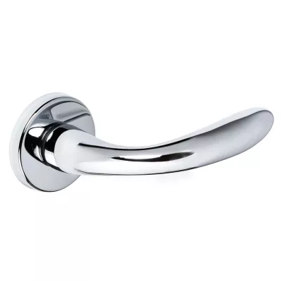 Дверная ручка Extreza Hi-Tech "COMO" 322 круглая розетка R12 (7 мм) полированный хром F04