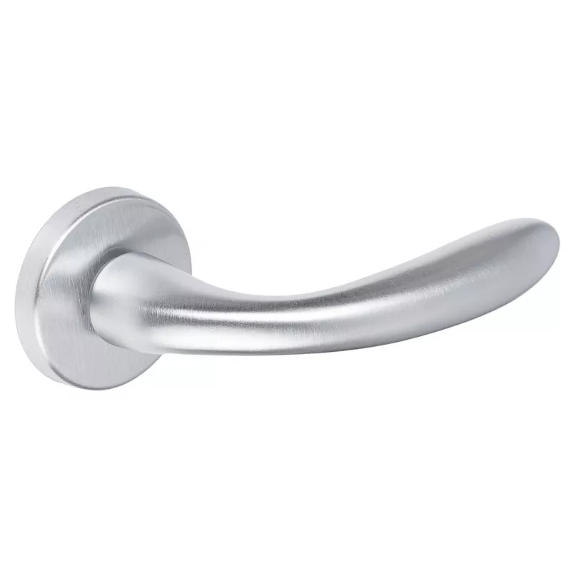 Дверная ручка Extreza Hi-Tech "COMO" 322 круглая розетка R12 (7 мм) матовый хром F05