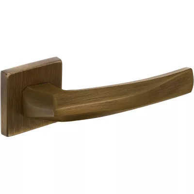 Дверная ручка Extreza Hi-Tech "ELIO" 109 квадратная розетка R11 (7 мм) матовая бронза F03