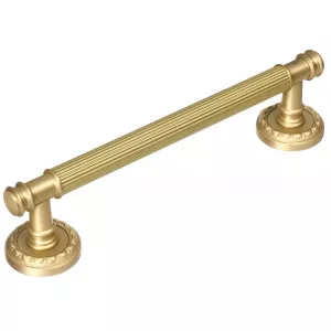 Дверная ручка скоба Extreza BENITO-R02-F02 (BENITO 307) матовая латунь (межос. расстояние 215 мм)