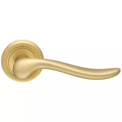 Дверная ручка Extreza "TOLEDO" (Толедо) 323 на розетке R03 матовая латунь F02