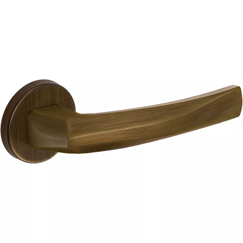 Дверная ручка Extreza Hi-Tech "ELIO" 109 круглая розетка R12 (7 мм) матовая бронза F03