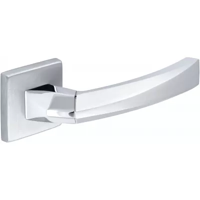 Дверная ручка Extreza Hi-Tech "ELIO" 109 квадратная розетка R11 (7 мм) матовый хром / хром F05/F05