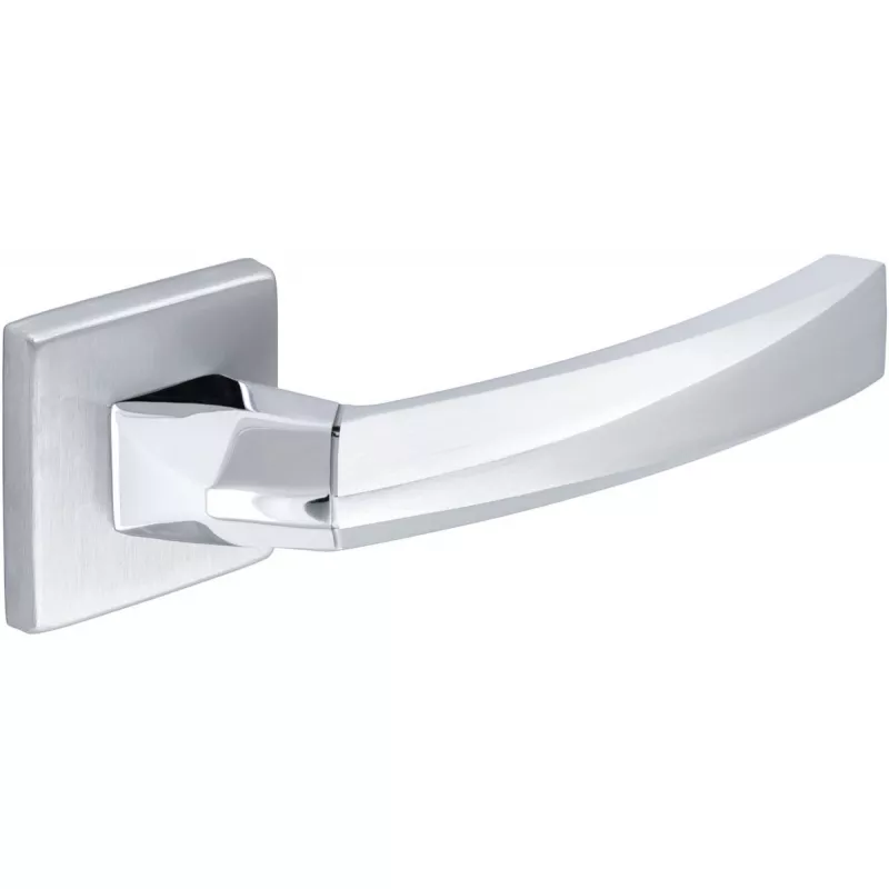 Дверная ручка Extreza Hi-Tech "ELIO" 109 квадратная розетка R11 (7 мм) матовый хром / хром F05/F05