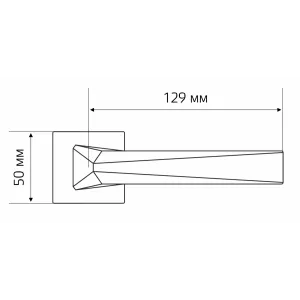 Дверная ручка Extreza Hi-Tech 