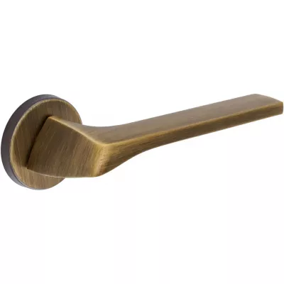 Дверная ручка Extreza Hi-Tech Slim "ERICA" (Эрика) 119 R12 матовая бронза F03