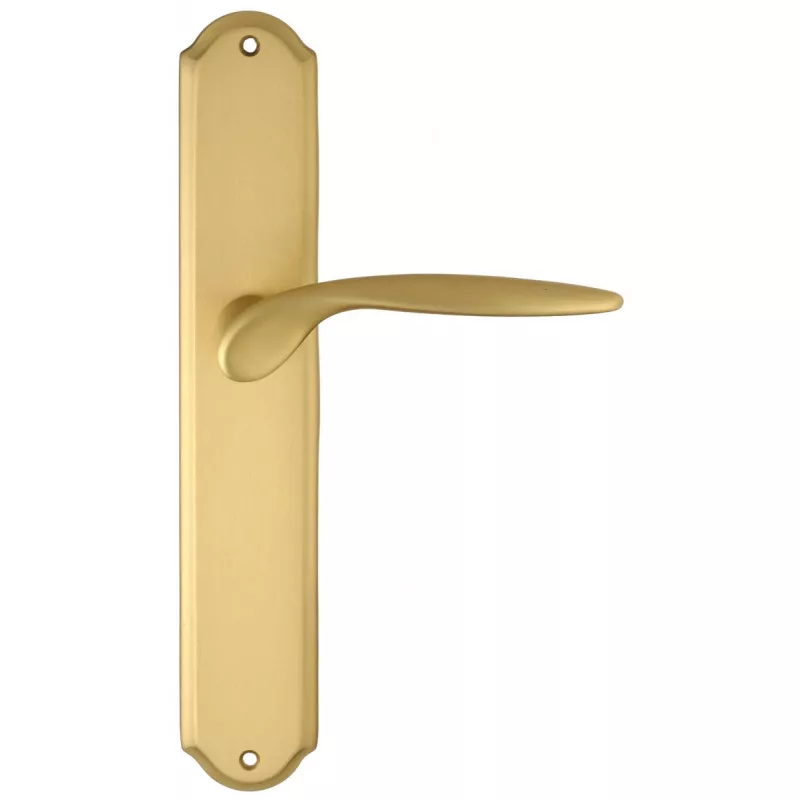 Дверная ручка Extreza "CALIPSO" (Калипсо) 311 на планке PL01 матовая латунь F02 сантехническая завертка WC