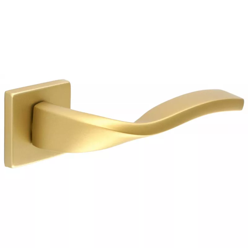 Дверная ручка на розетке Extreza PERLA-R11-F02 (PERLA 114) матовая латунь