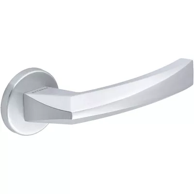 Дверная ручка Extreza Hi-Tech "ELIO" 109 круглая розетка R12 (7 мм) матовый хром F05