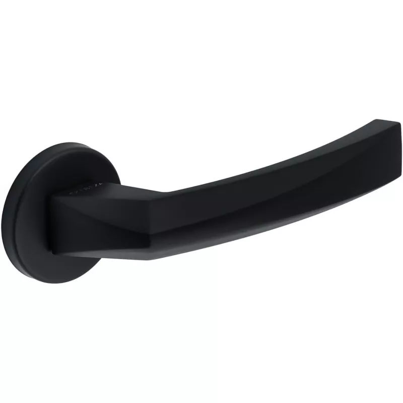 Дверная ручка Extreza Hi-Tech "ELIO" 109 круглая розетка R12 (7 мм) черный матовый F22