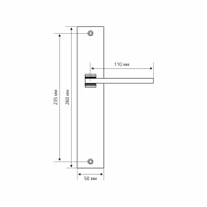 Дверная ручка Extreza Hi-Tech 