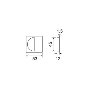 Ручки купе Extreza Hi-Tech P414 черный F22 (1 шт)