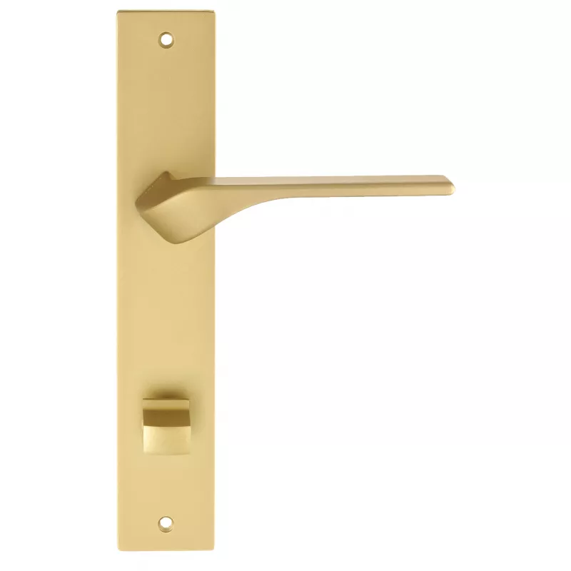Дверная ручка на планке Extreza "AURA" 134 PL13-WC-96 матовая латунь F02