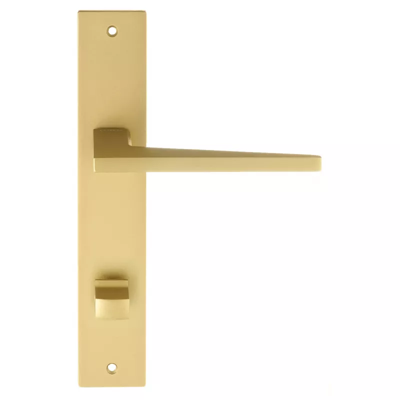 Дверная ручка на планке Extreza Hi-Tech "AZIMUT" 102 PL13-WC-96 матовая латунь F02