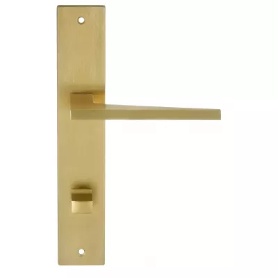 Дверная ручка на планке Extreza Hi-Tech "AZIMUT" 102 PL13-WC-96 матовая латунь PVD F08